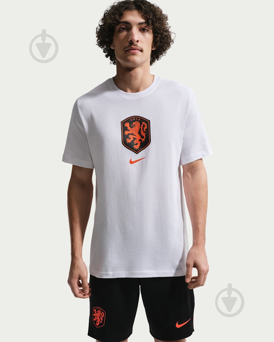 Футболка Nike KNVB M NK CREST TEE IH2189-100 р.L белый - фото 1