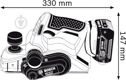 Електрорубанок Bosch Professional GHO 18 V-LI 06015A0300 - фото 4