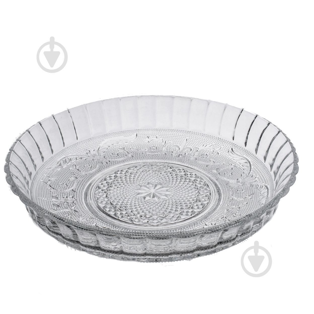 Блюдо круглое PYRAMID GLASS Crystalite - фото 1