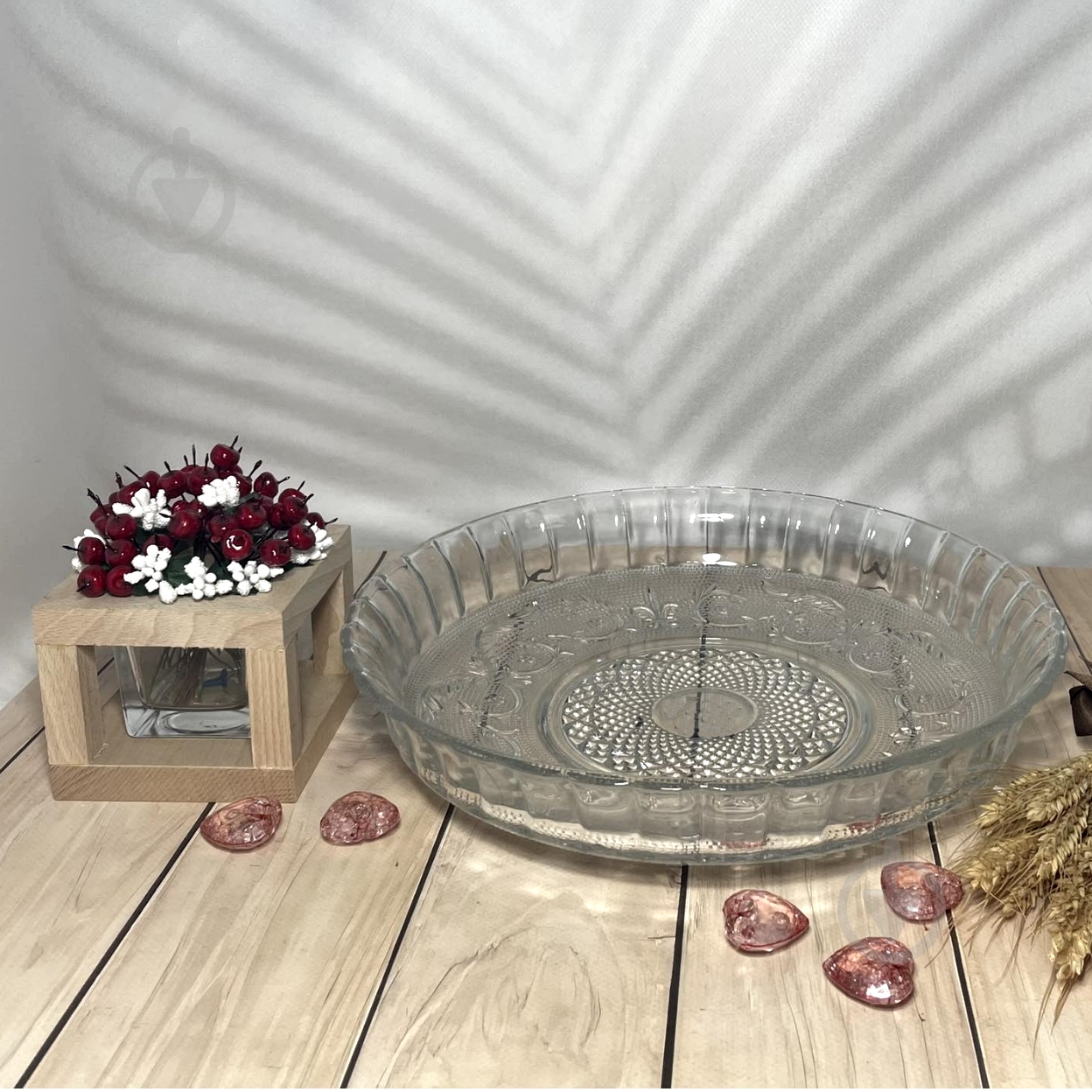 Блюдо круглое PYRAMID GLASS Crystalite - фото 2