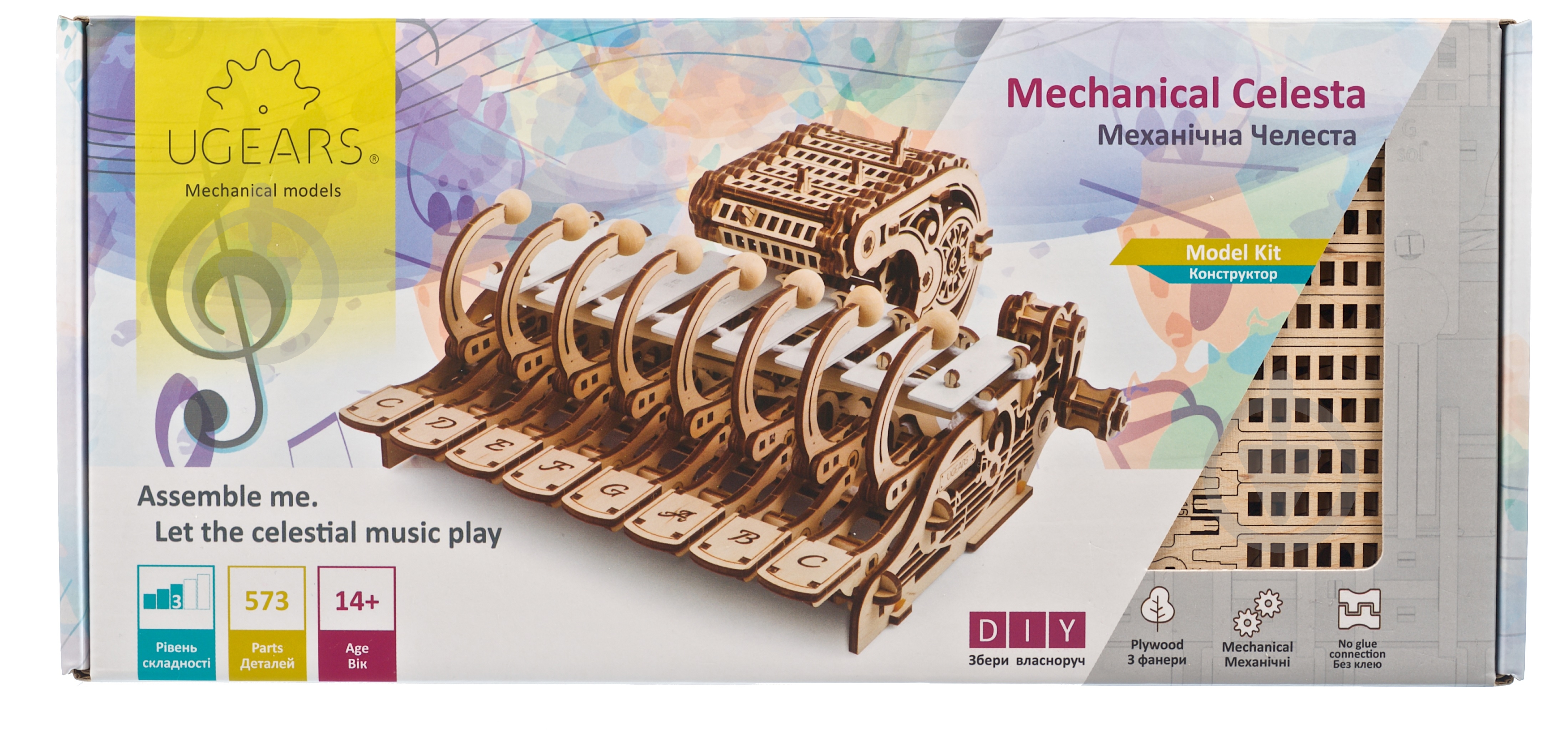 3D-конструктор UGEARS механическая челеста - фото 1 3D-конструктор UGEARS механическая челеста - фото 1