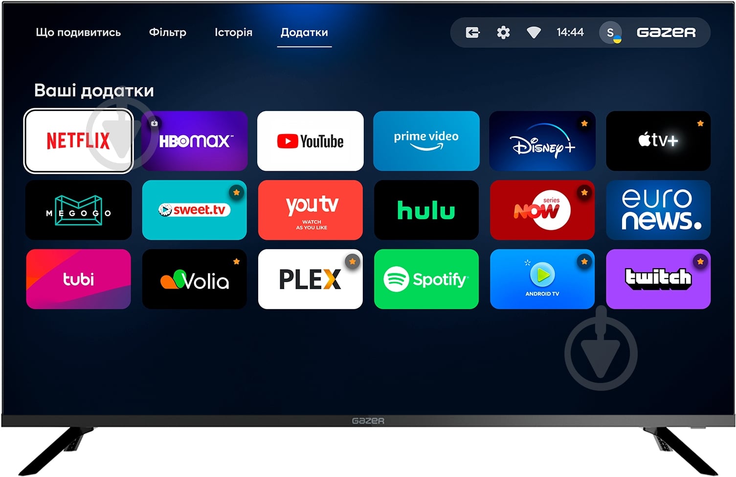 Телевізор Gazer TV43-UN1 43" UHD MetaSmart Live Edition UA - фото 8