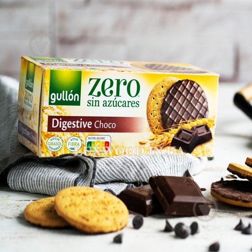 Печенье Gullon без сахара ZERO Digestive Chocо 270 г - фото 2 Печенье Gullon без сахара ZERO Digestive Chocо 270 г - фото 2