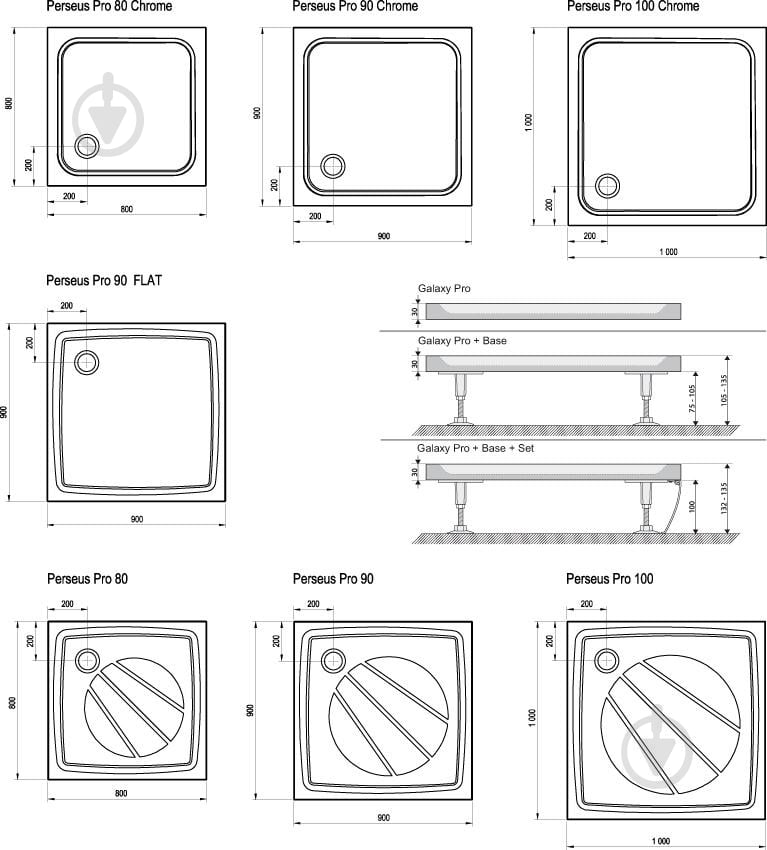 Поддон душевой Ravak Perseus Pro Flat 90 - фото 3