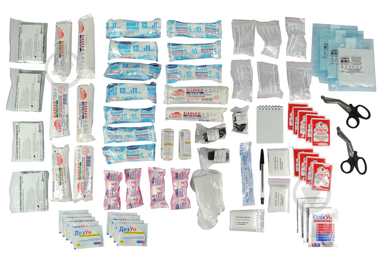 Аптечка автомобильная Poputchik от 9 человек согласно ДСТУ 3961-2000 (02-028-М) - фото 3