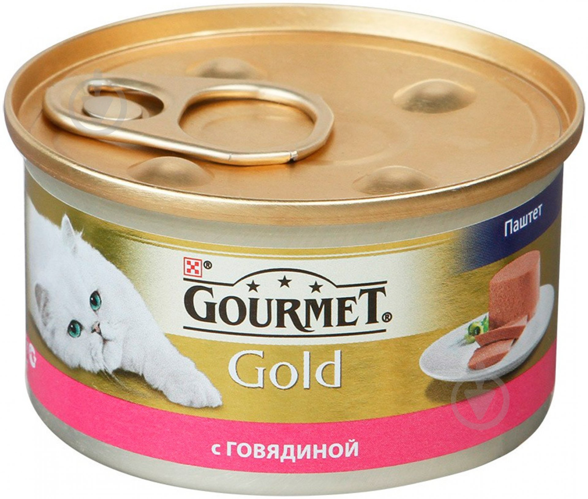 Корм Gourmet Gold паштет з яловичиною 85 г - фото 1