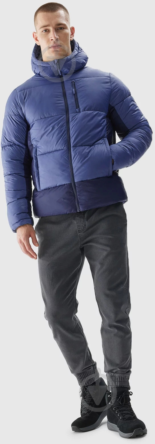 Пуховик мужской 4F 4FRAW23TDJAM298-32S р.2XL синий - фото 4