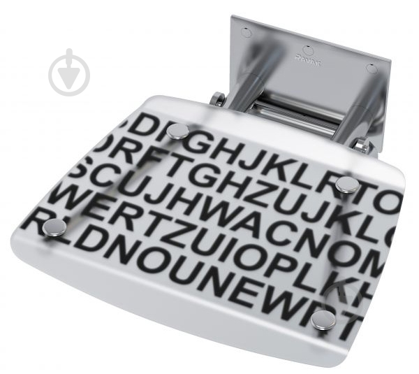 Сиденье для душа Ravak Ovo B Decor Text - фото 1