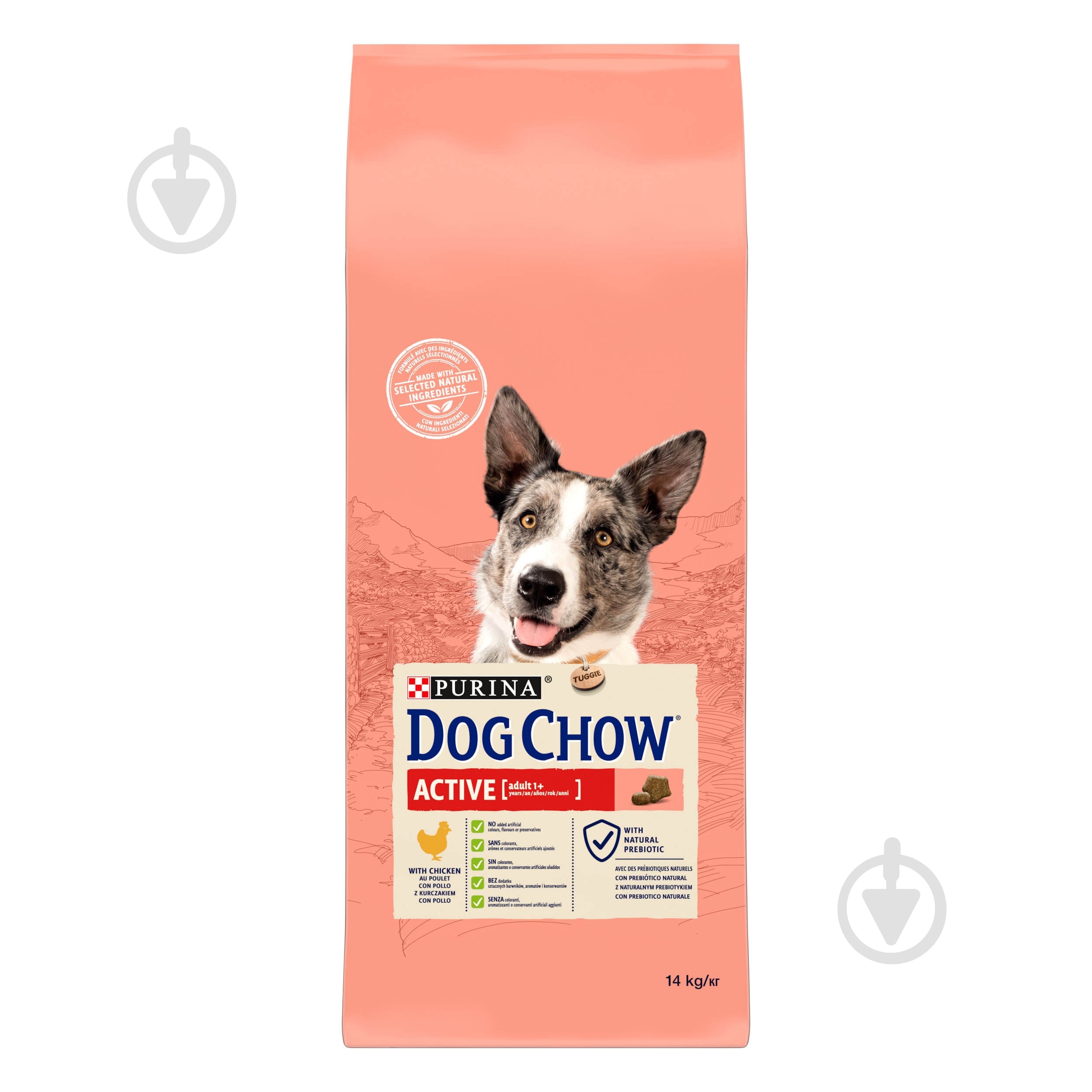 Корм сухой Dog Chow by Purina Active Adult 1+ для взрослых собак с повышенной активностью с курицей 14 кг - фото 2 Корм сухой Dog Chow by Purina Active Adult 1+ для взрослых собак с повышенной активностью с курицей 14 кг - фото 2