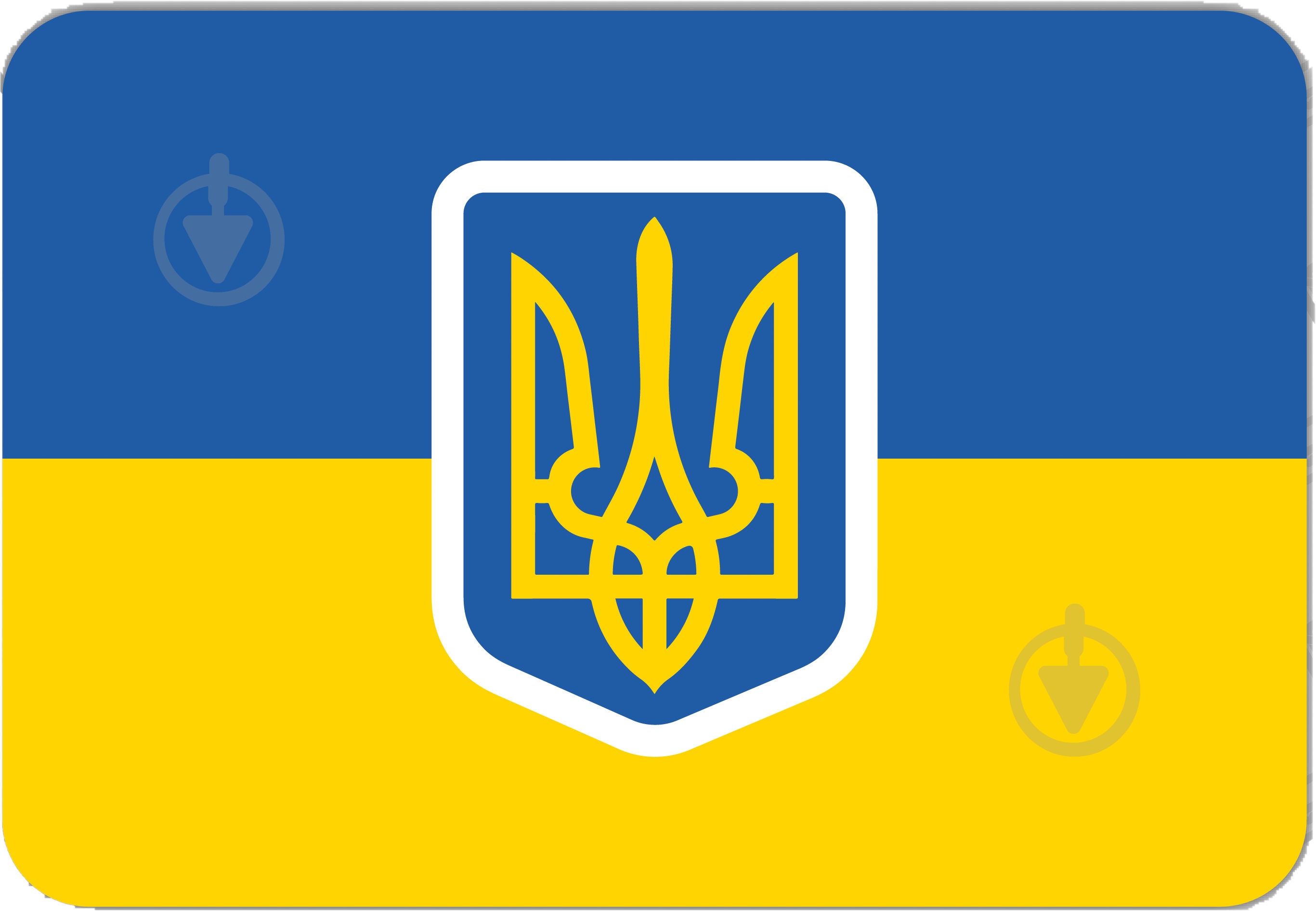 Магнит MAXGROUP Шеврон Украина NM-251 - фото 1