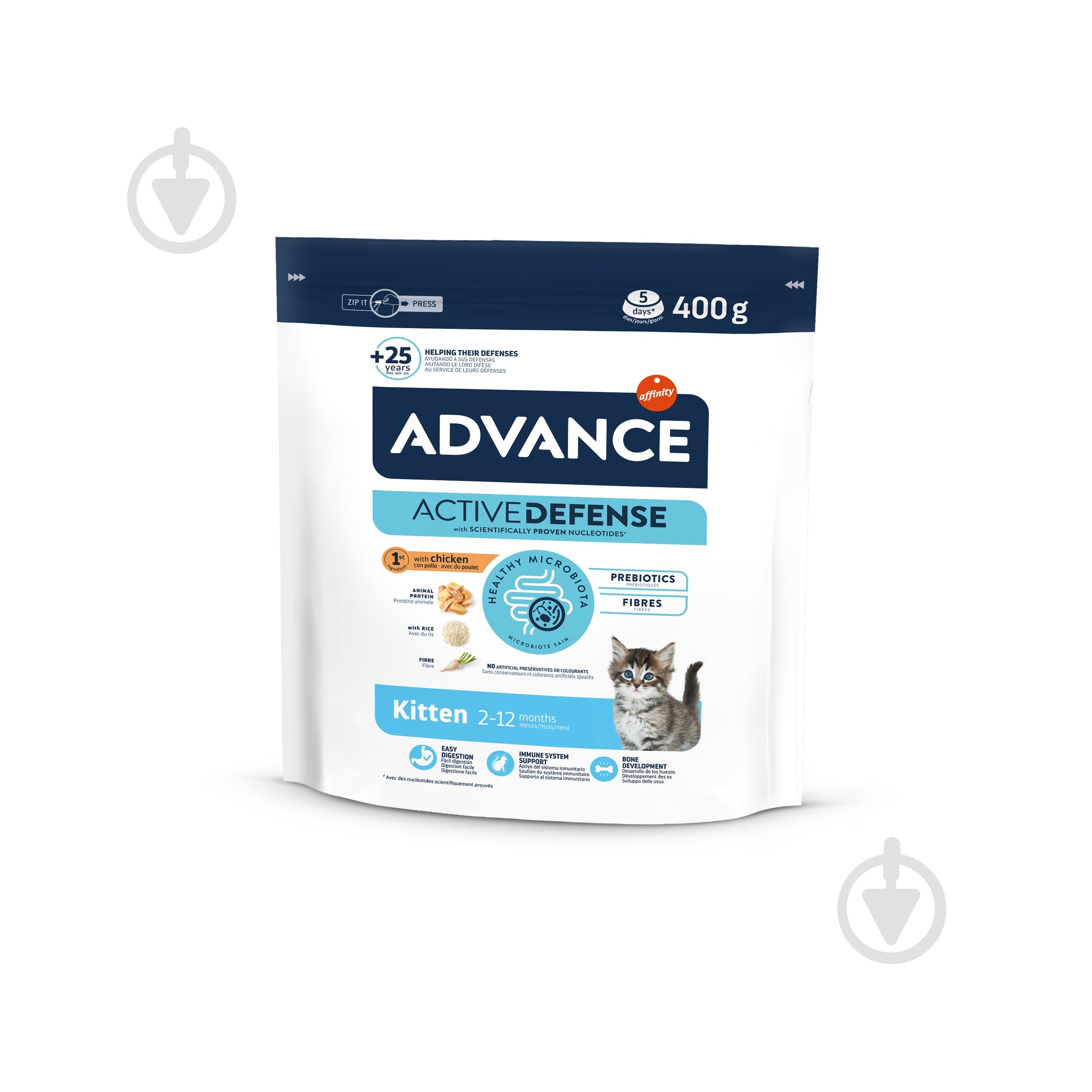 Корм Advance Kitten з куркою та рисом 400 г - фото 1 Корм Advance Kitten з куркою та рисом 400 г - фото 1