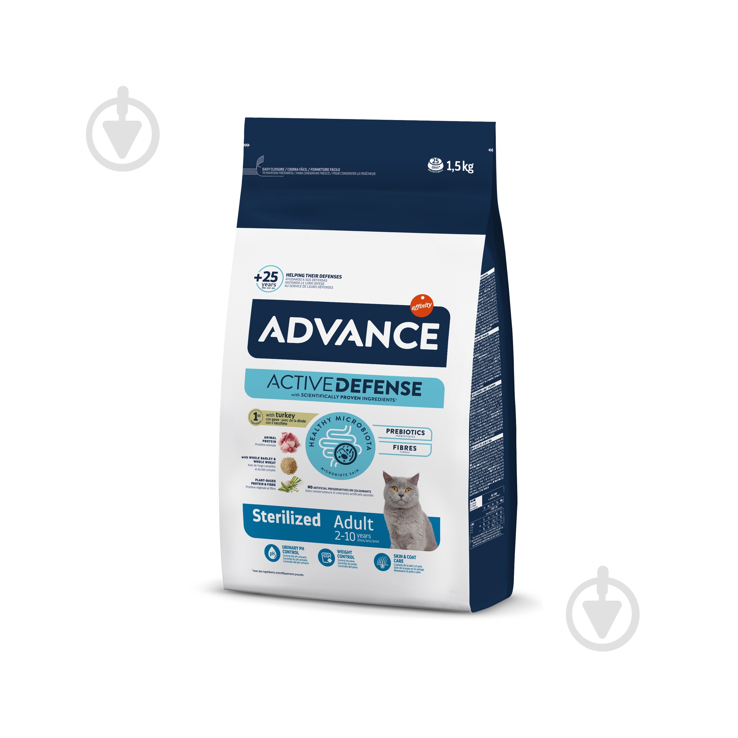 Корм Advance Sterilized з індичкою та ячменем 1,5 кг - фото 1
