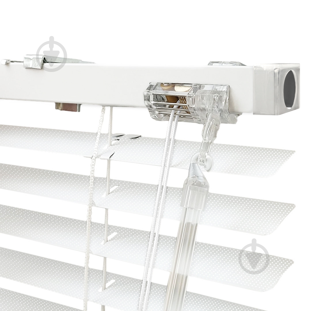 Жалюзі Rollotex алюмінієві горизонтальні перфоровані з фіксацією 39х140 см білі - фото 3 Жалюзі Rollotex алюмінієві горизонтальні перфоровані з фіксацією 39х140 см білі - фото 3