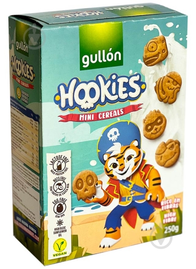 Печенье Gullon Hookies Mini Cereales 250 г - фото 1