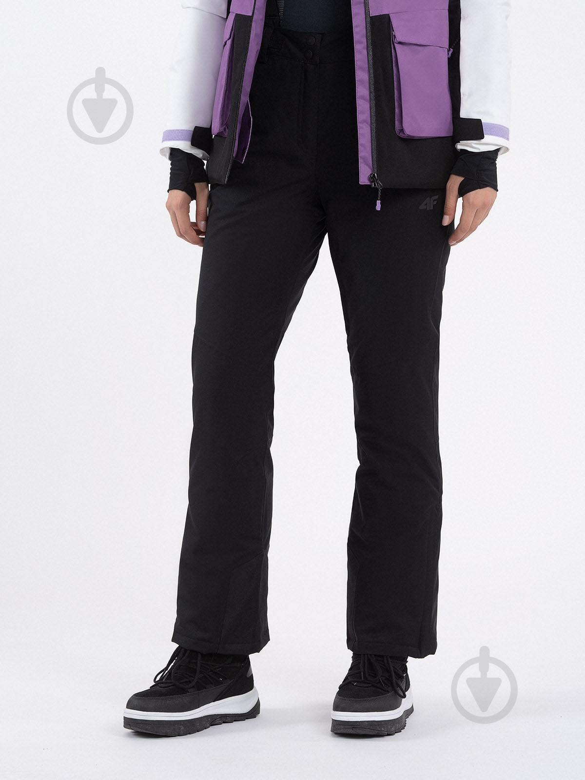 Брюки 4F TROUSERS FNK F400 4FAW23TFTRF400-21S р. S черный - фото 2
