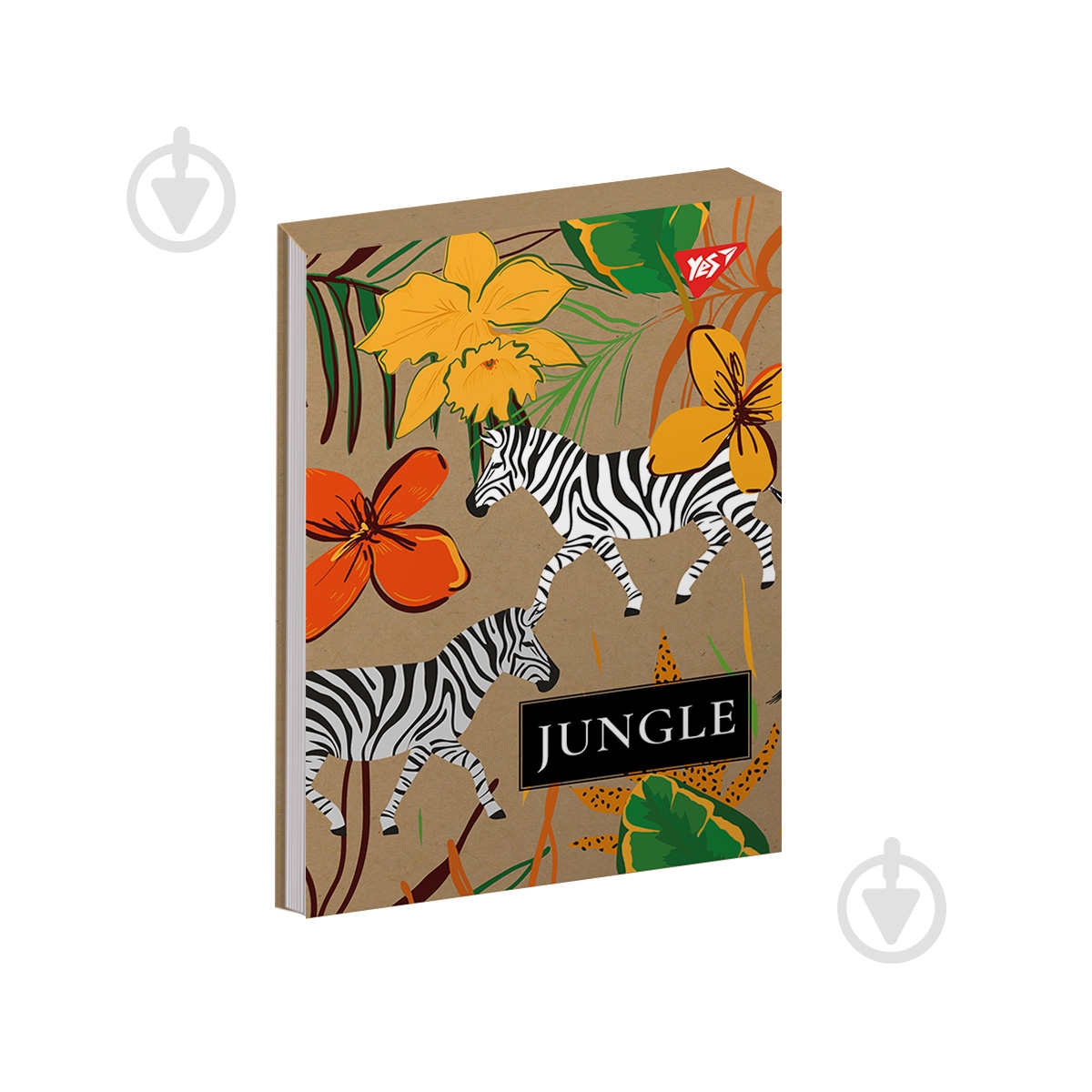 Блокнот YES 80 лист. клетка Jungle крафт - фото 1