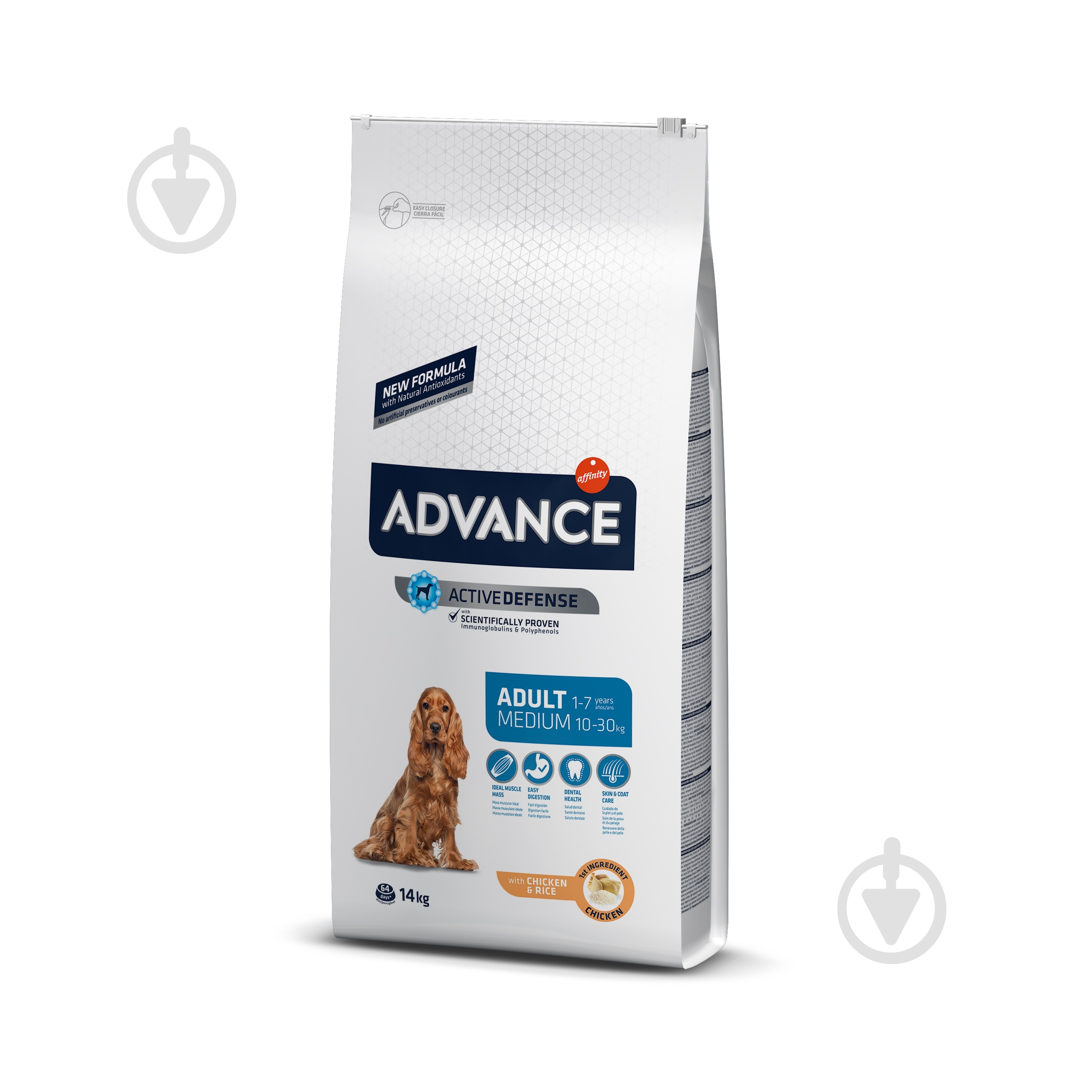 Корм для середніх порід Advance Medium Adult (курка, рис) 14 кг - фото 1
