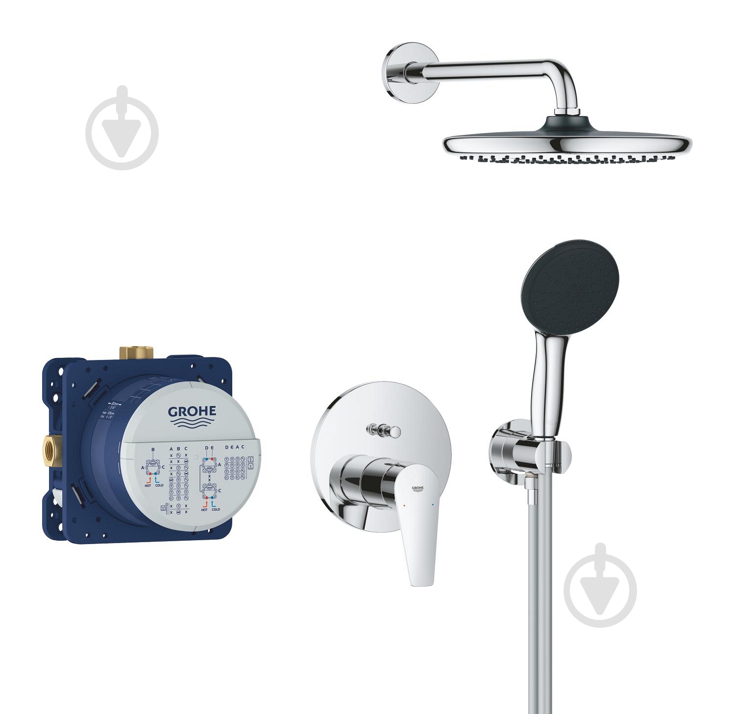 Душевая система скрытого монтажа Grohe Start 250 StartEdge (25293000) - фото 2