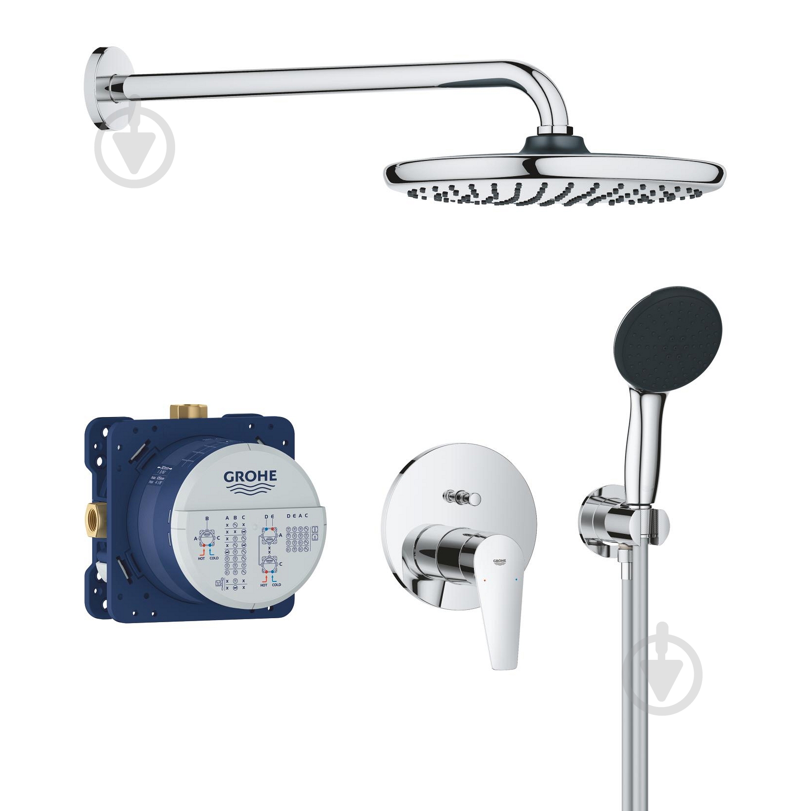 Душевая система скрытого монтажа Grohe Start 250 StartEdge (25293000) - фото 1