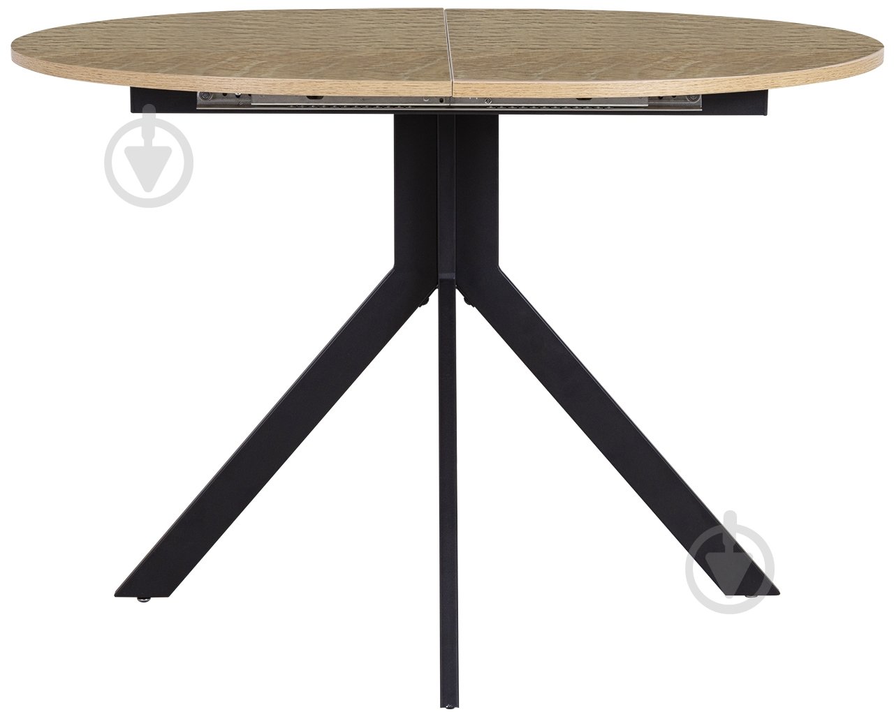 Стол обеденный Nowy Styl ARGON LOFT BLACK (18) 1100х900х745 черный/дуб каменный - фото 3