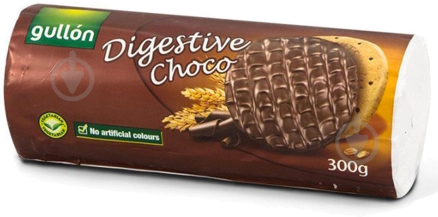 Печенье Gullon Digestive с шоколадом 300 г - фото 1