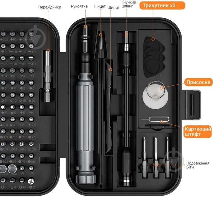 Отвертка со сменными насадками Inspire 150 в 1 KS-840150 - фото 3 Отвертка со сменными насадками Inspire 150 в 1 KS-840150 - фото 3