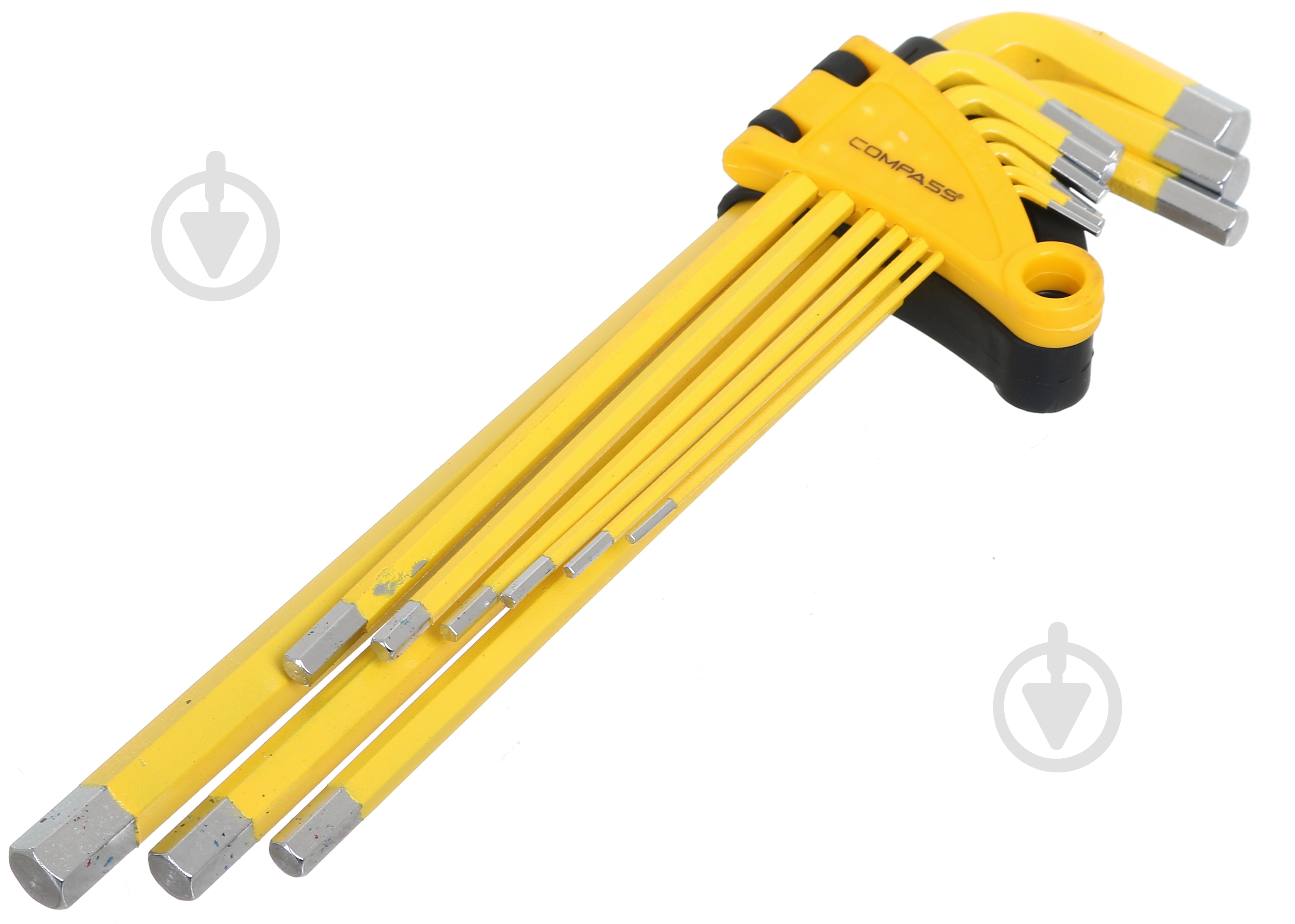 Набір ключів Compass імбусових 228 мм HEX 1.5-10 мм 9 шт. EL-CP-228 - фото 1