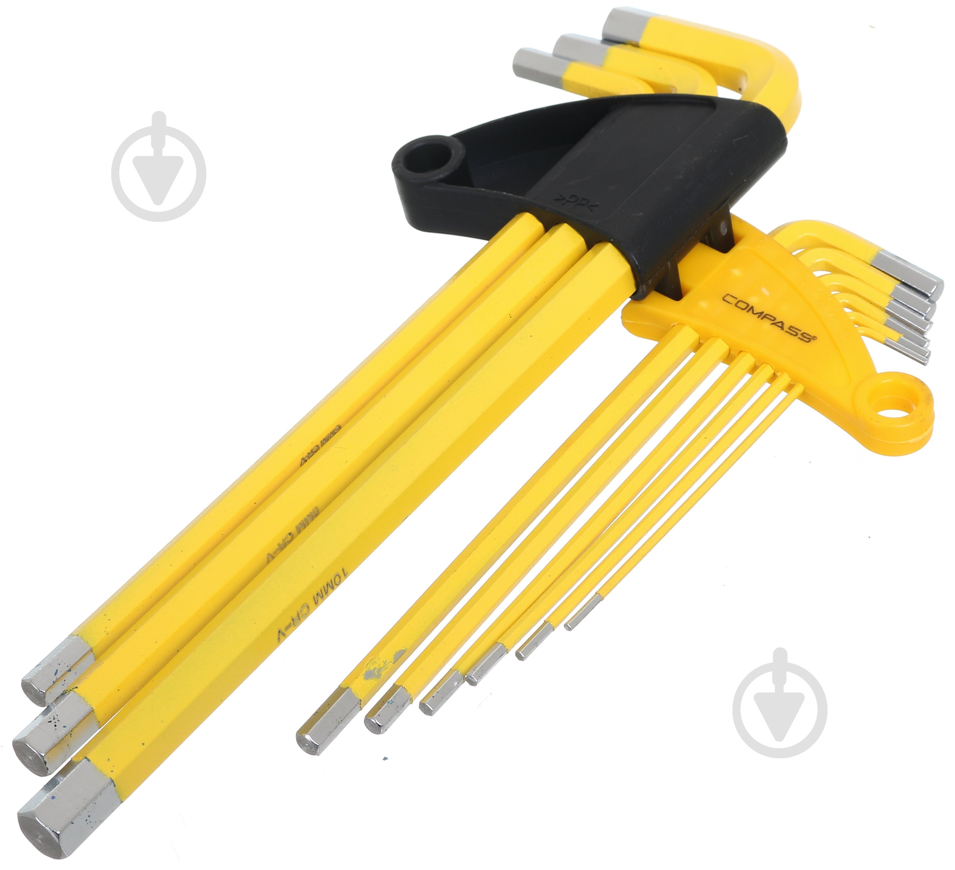Набір ключів Compass імбусових 228 мм HEX 1.5-10 мм 9 шт. EL-CP-228 - фото 2