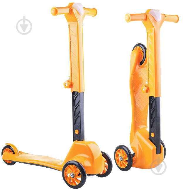 Самокат Doloni Toys оранжевый 0153/3 - фото 1 Самокат Doloni Toys оранжевый 0153/3 - фото 1