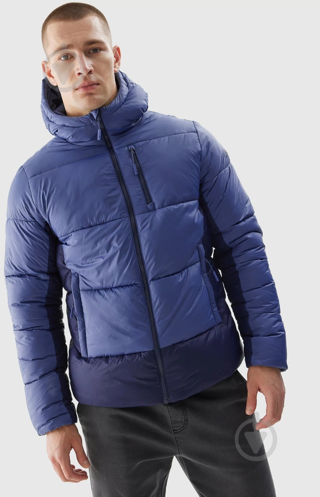 Пуховик мужской 4F 4FRAW23TDJAM298-32S р.S синий - фото 1