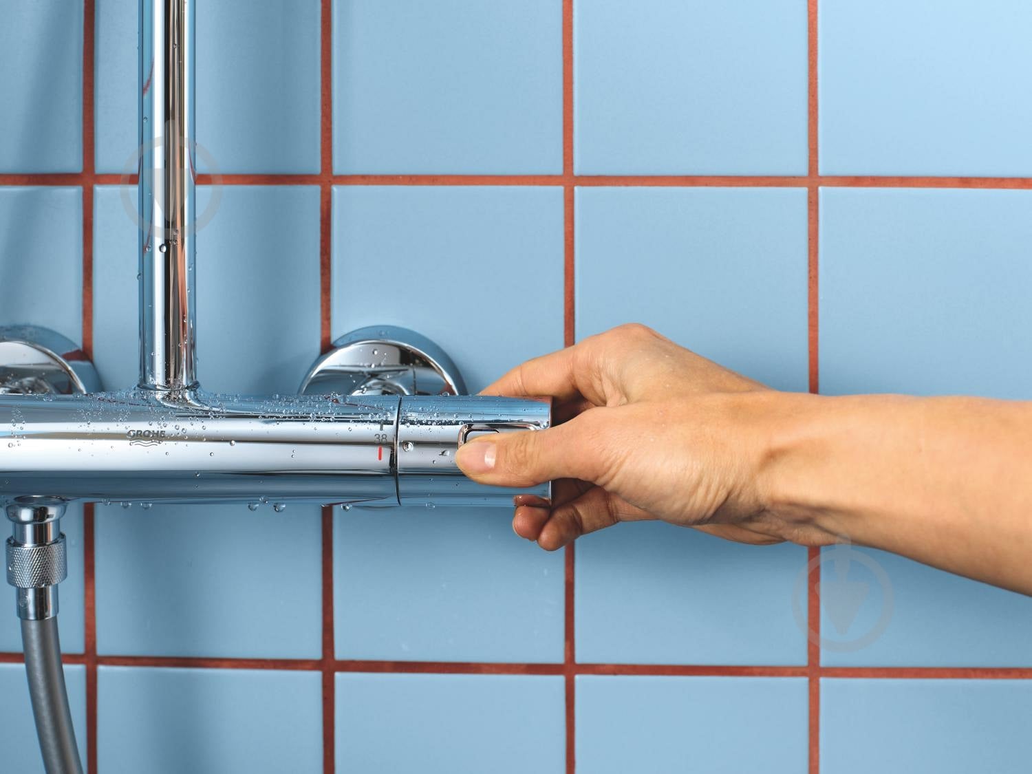 Душевая система Grohe термостатическая Vitalio Comfort System 250 Cube (26696001) - фото 14