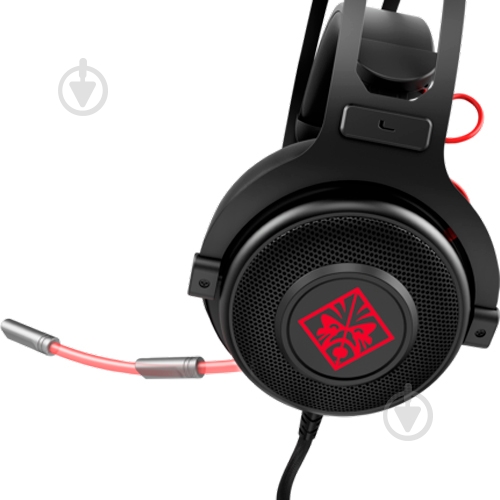 Гарнитура HP Omen Gaming Headset 800 (1KF76AA) black/red - фото 3 Гарнитура HP Omen Gaming Headset 800 (1KF76AA) black/red - фото 3