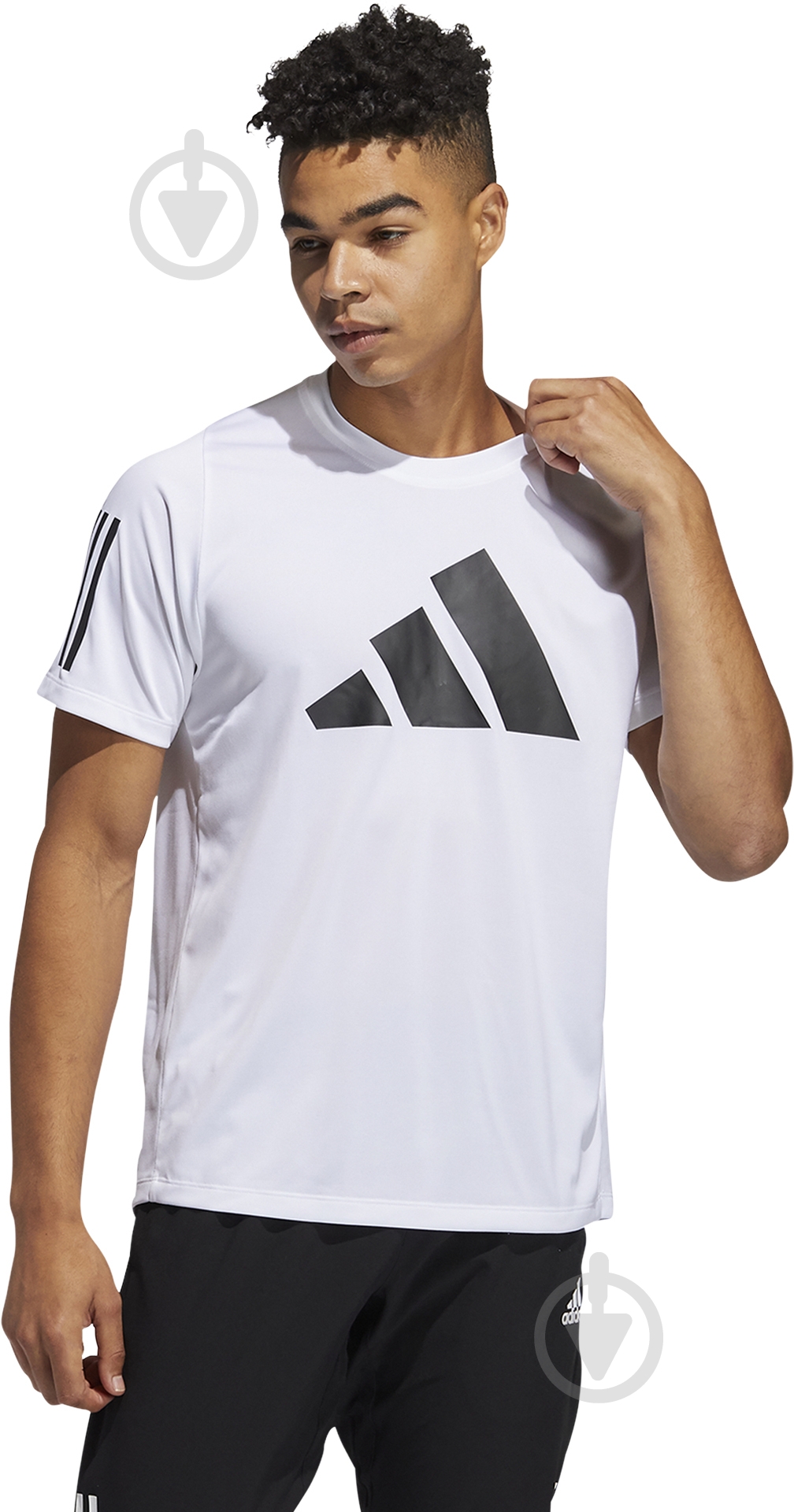 Футболка Adidas FL 3 BAR TEE GL8919 р.M белый - фото 2