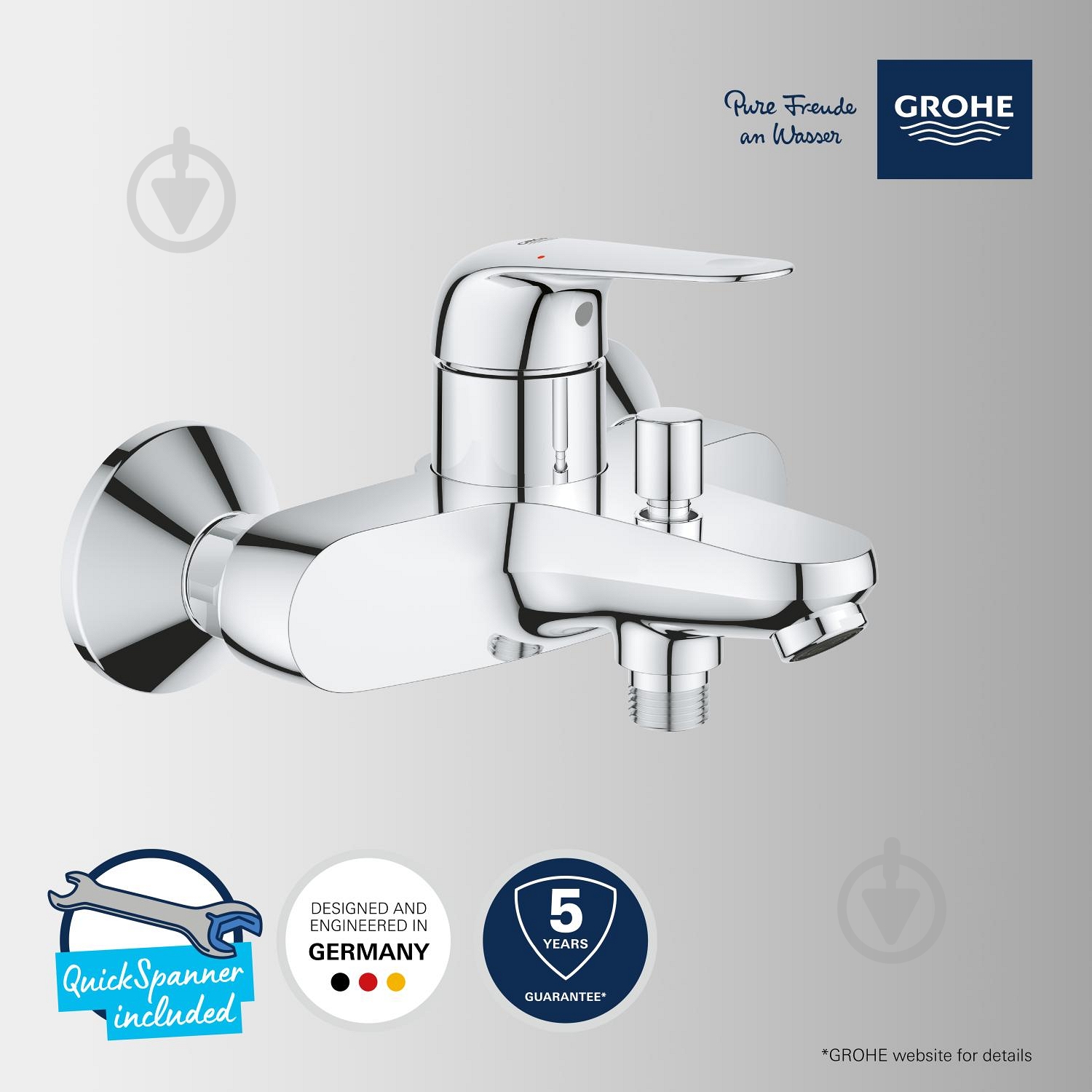 Смеситель для ванны Grohe QuickFix Swift (24335001) - фото 8