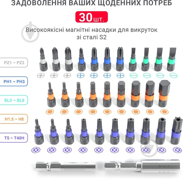 Отвертка аккумуляторная Inspire 35 в 1 2000 mAh KS-882042 - фото 6 Отвертка аккумуляторная Inspire 35 в 1 2000 mAh KS-882042 - фото 6
