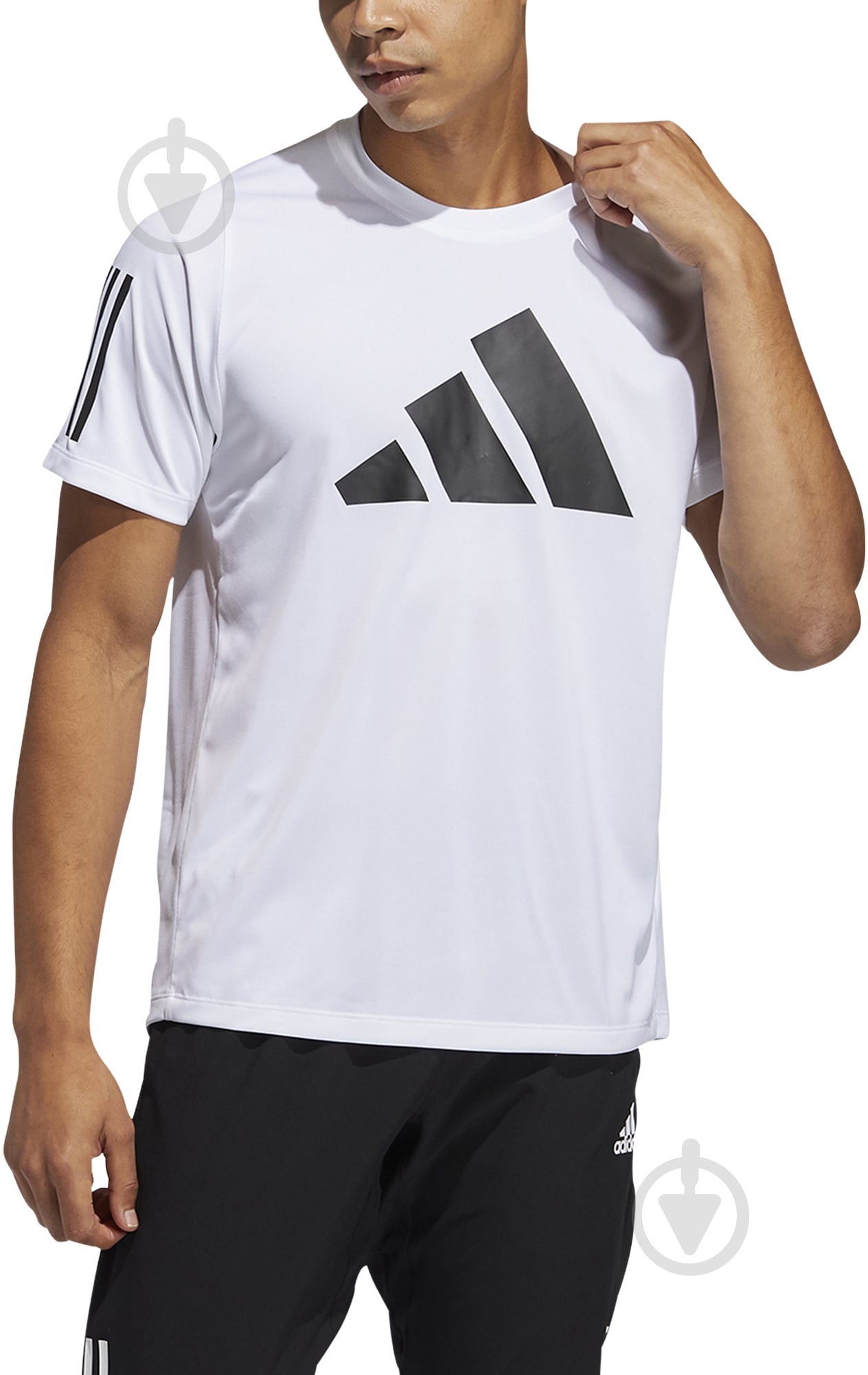 Футболка Adidas FL 3 BAR TEE GL8919 р.L белый - фото 1
