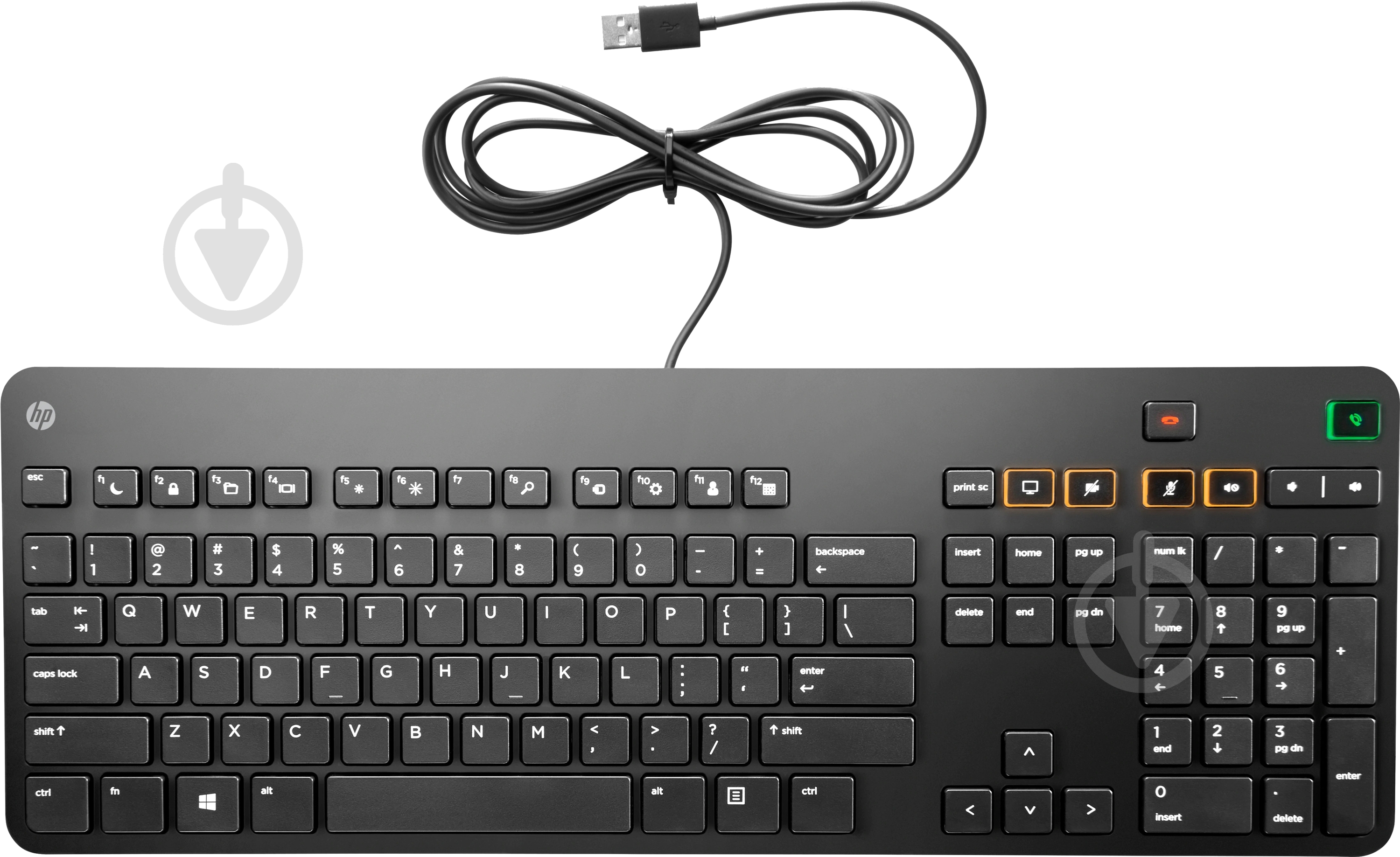 Клавиатура HP Conferencing Keyboard (K8P74AA) black - фото 1