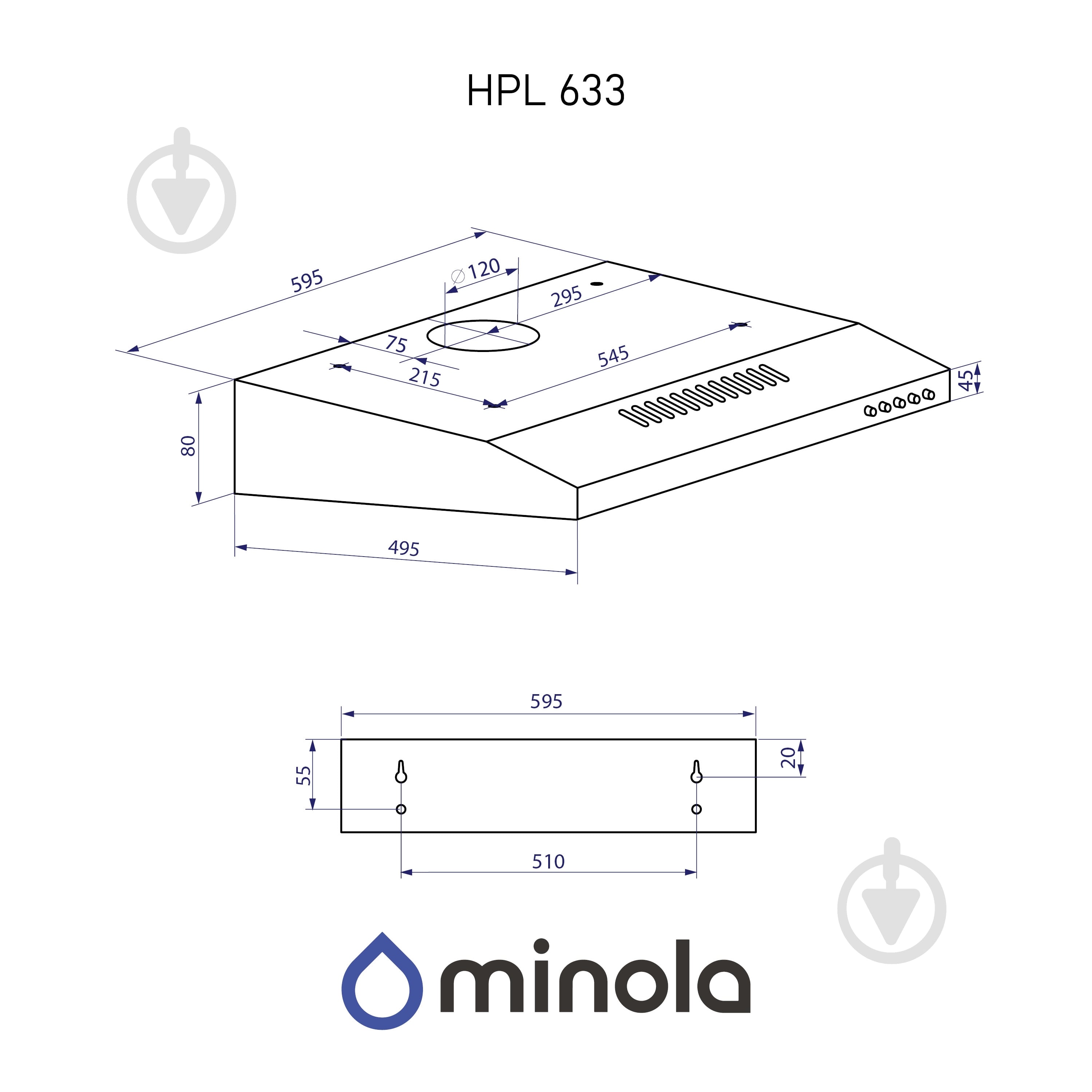 Вытяжка Minola HPL 633 I - фото 16 Вытяжка Minola HPL 633 I - фото 16