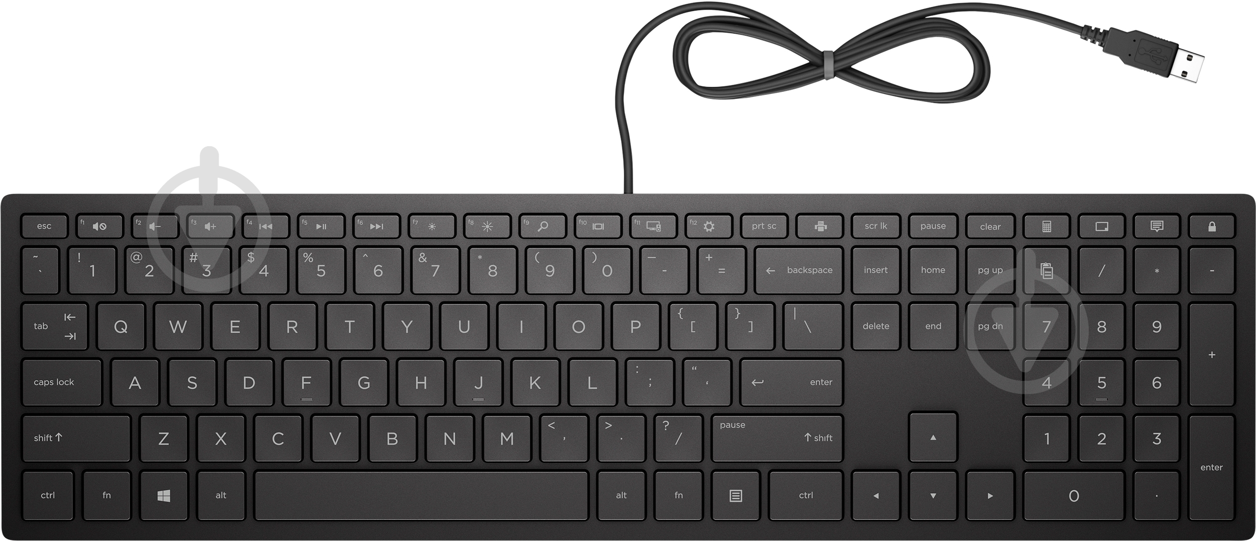 Клавиатура HP Pavilion Wired Keyboard 300 (4CE96AA) black - фото 1