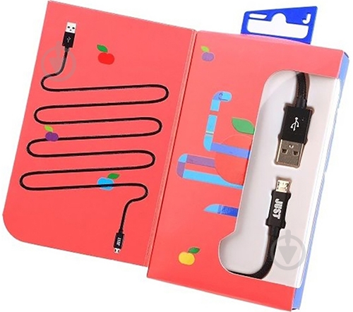Кабель JUST USB – microUSB 2 м (MCR-CPR2-BLCK) - фото 2