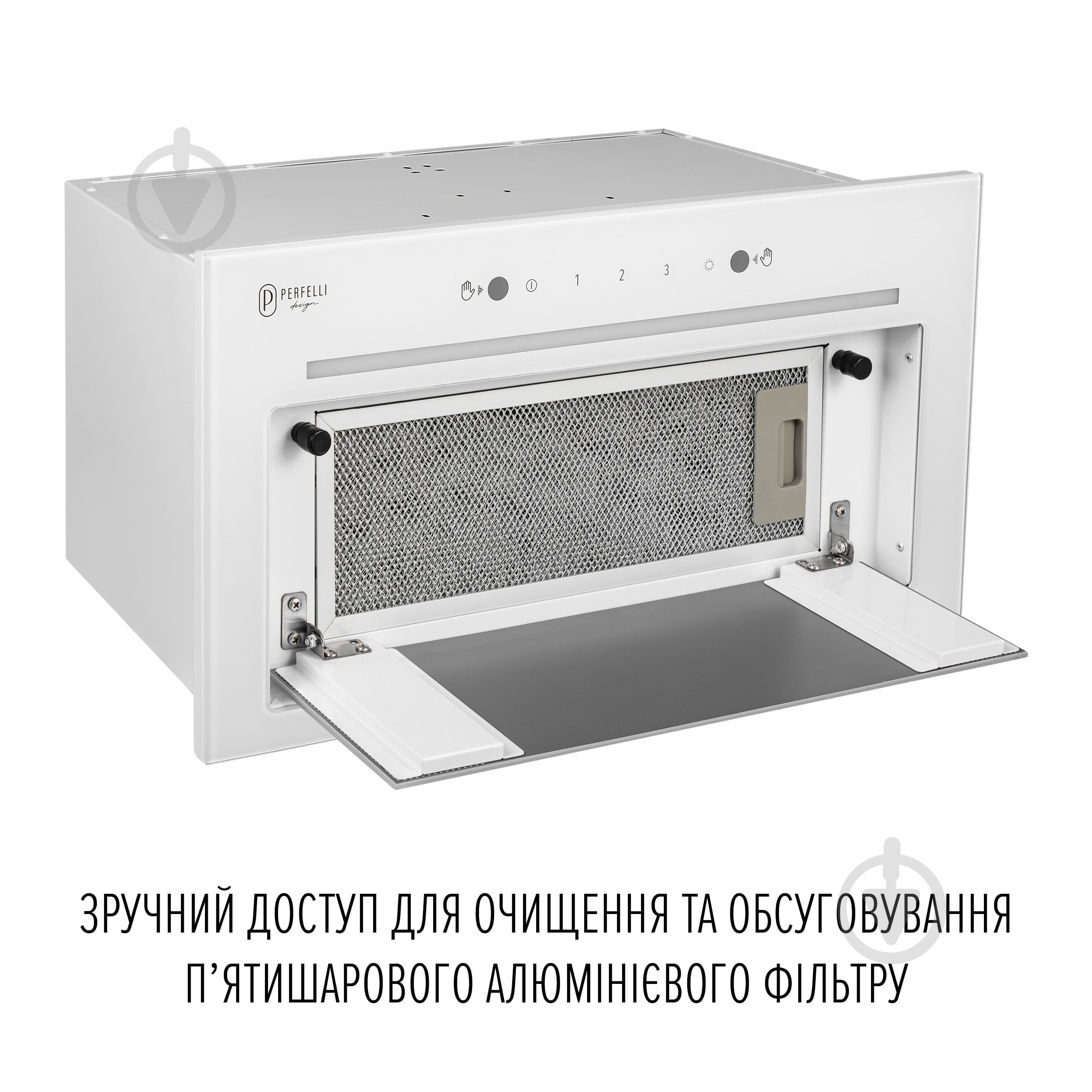 Вытяжка Perfelli Design Design Filini 5 Bianco - фото 7 Вытяжка Perfelli Design Design Filini 5 Bianco - фото 7