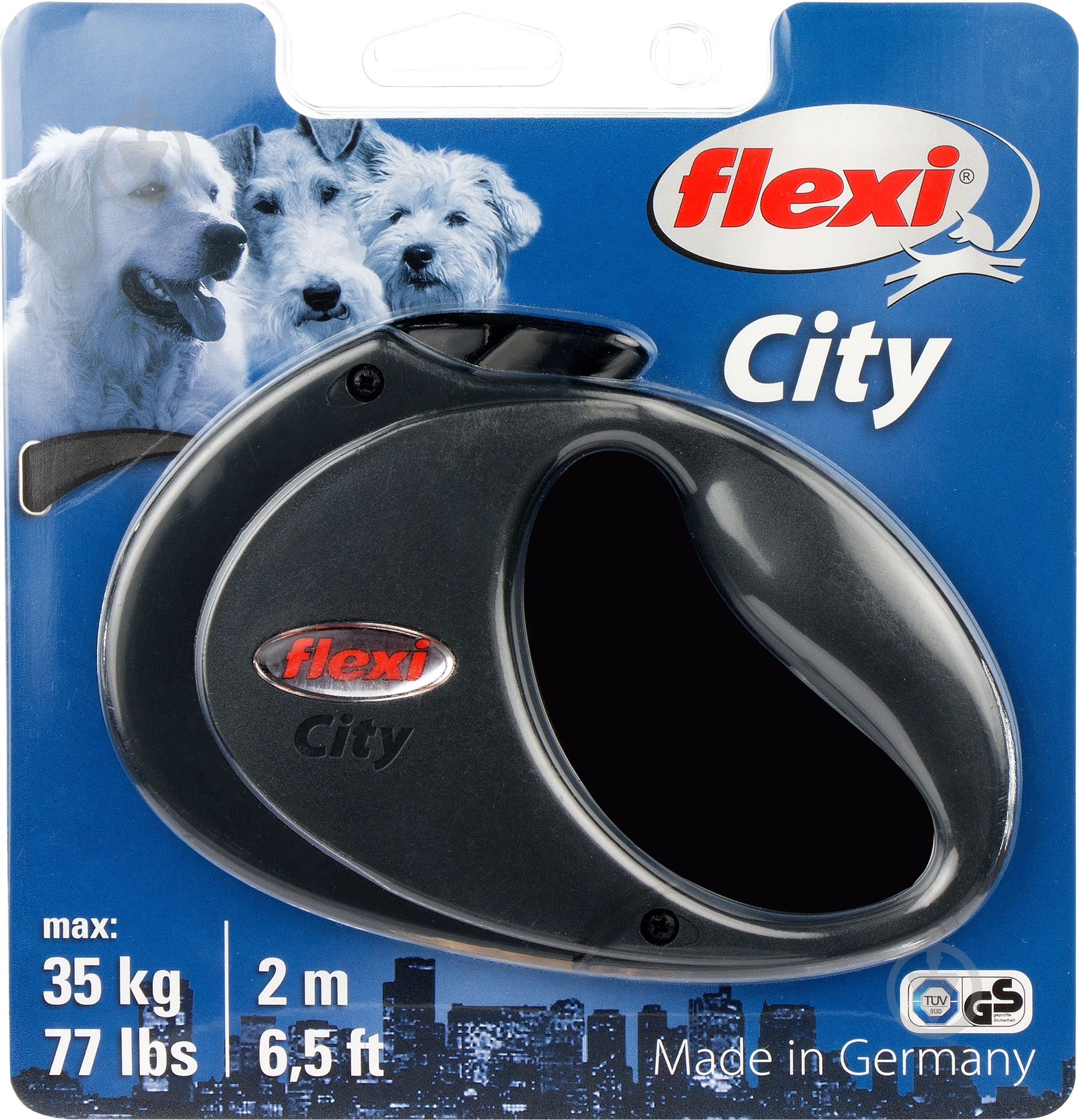 Поводок-рулетка Flexi City антрацит до 35 кг 2 м - фото 2
