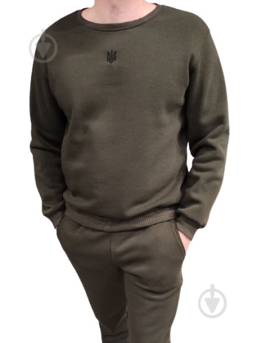 Свитшот LOGOS-Tac с вышивкой черный Герб 04-06-00-0041 р.S хаки - фото 1