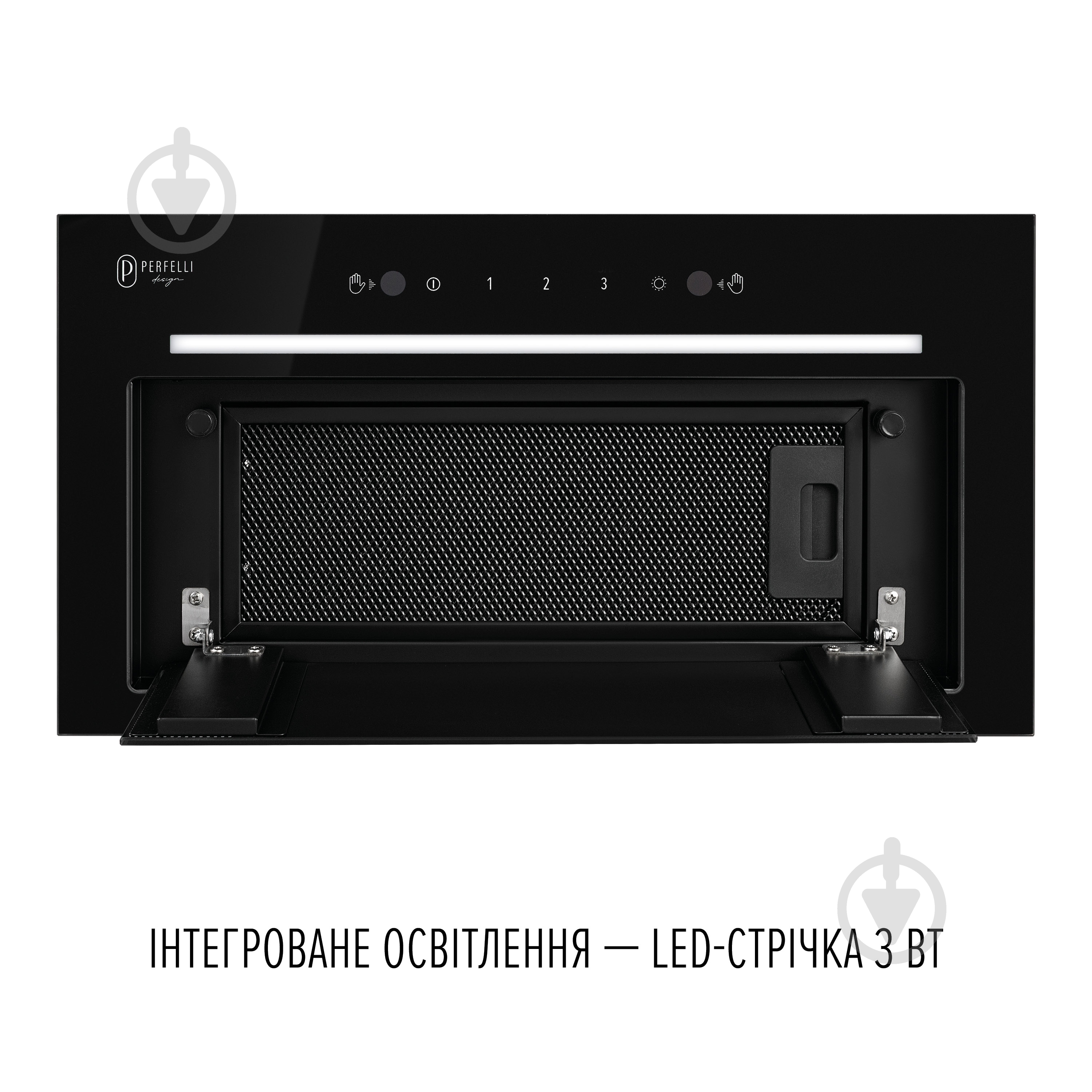 Витяжка Perfelli Design Design Filini 5 Nero - фото 3 Витяжка Perfelli Design Design Filini 5 Nero - фото 3