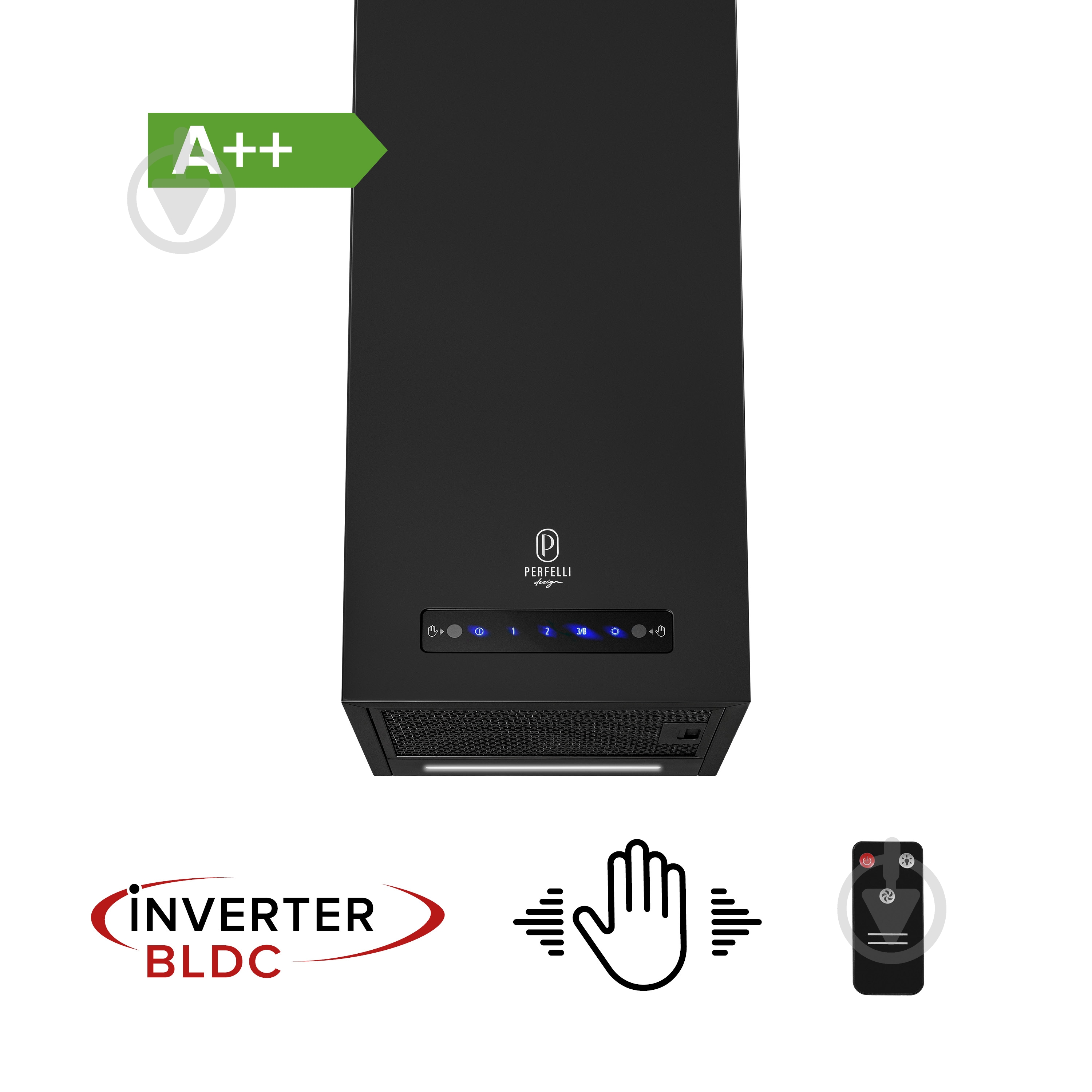 Витяжка Perfelli Design QUADRO 36 NERO SILENZIO DESIGN QUADRO 36 NERO SILENZIO - фото 2