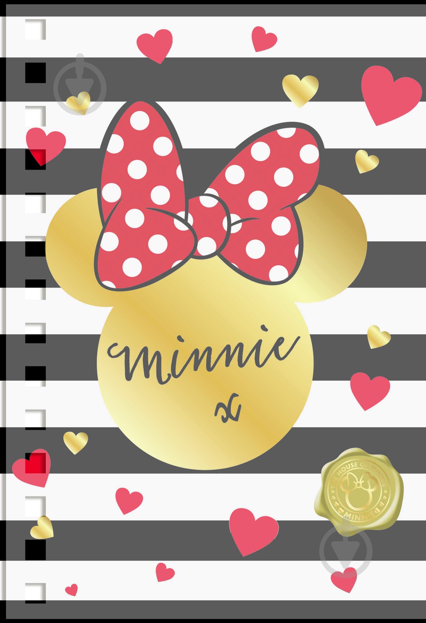 Тетрадь YES 144 лист. Minnie Mouse Gold - фото 1