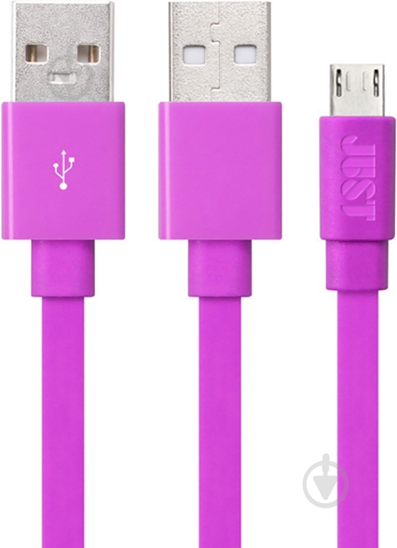 Кабель JUST USB – microUSB 1.2 м (MCR-FRDM-PNK) - фото 1