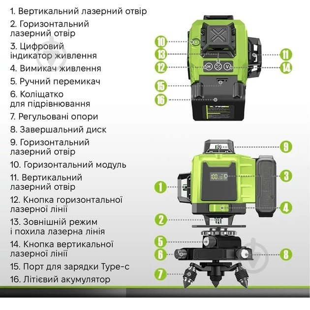 Нивелир лазерный Inspire LLX-360-09 - фото 5