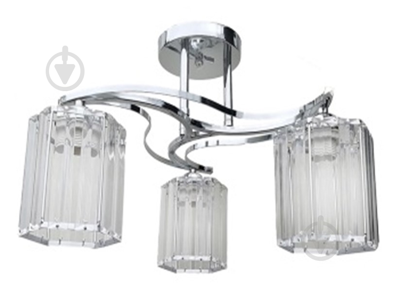 Люстра стельова Focus Light Kube 3x60 Вт E27 хром W6160/3 - фото 1