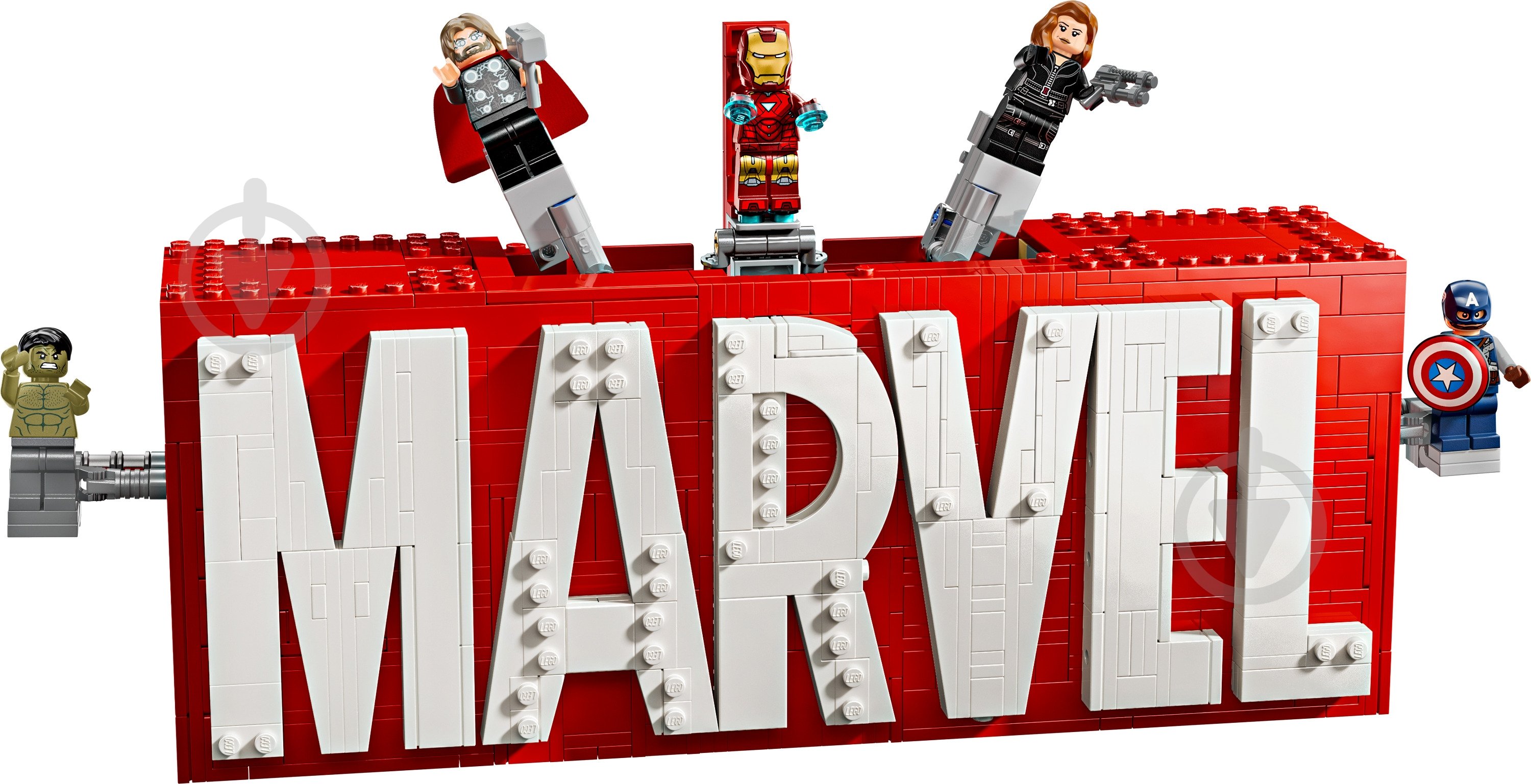 ᐉ Конструктор LEGO Super Heroes Marvel Логотип и минифигурки